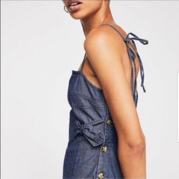 Free people Brittany Denim Jumpsuit - Picture 3 of 5